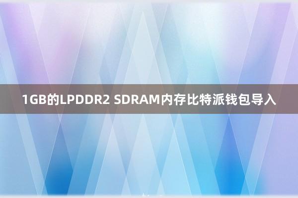 1GB的LPDDR2 SDRAM内存比特派钱包导入