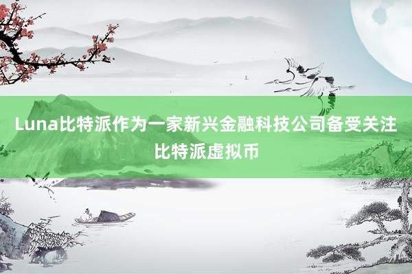 Luna比特派作为一家新兴金融科技公司备受关注比特派虚拟币