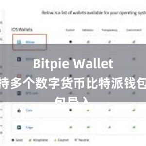 Bitpie Wallet还支持多个数字货币比特派钱包导入